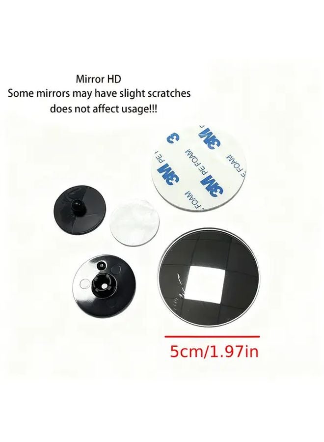 Car Blind Spot Mirror Wide Angle View Adhesive Screw Mounted For Trucks SUVs A Pack - Image 5